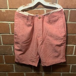 J crew linen shorts heather salmon sz 34